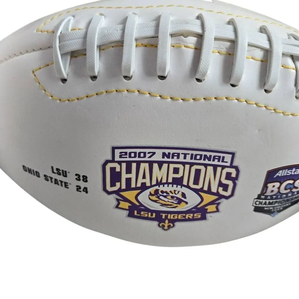LSU Tigers 2007 BCS National Champions commemorative souvenir football